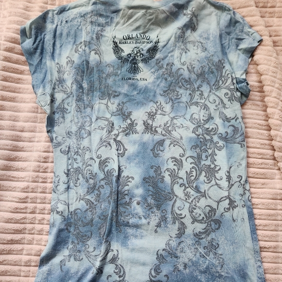 Harley Davidson Baby tee Y2K - Picture 3 of 4